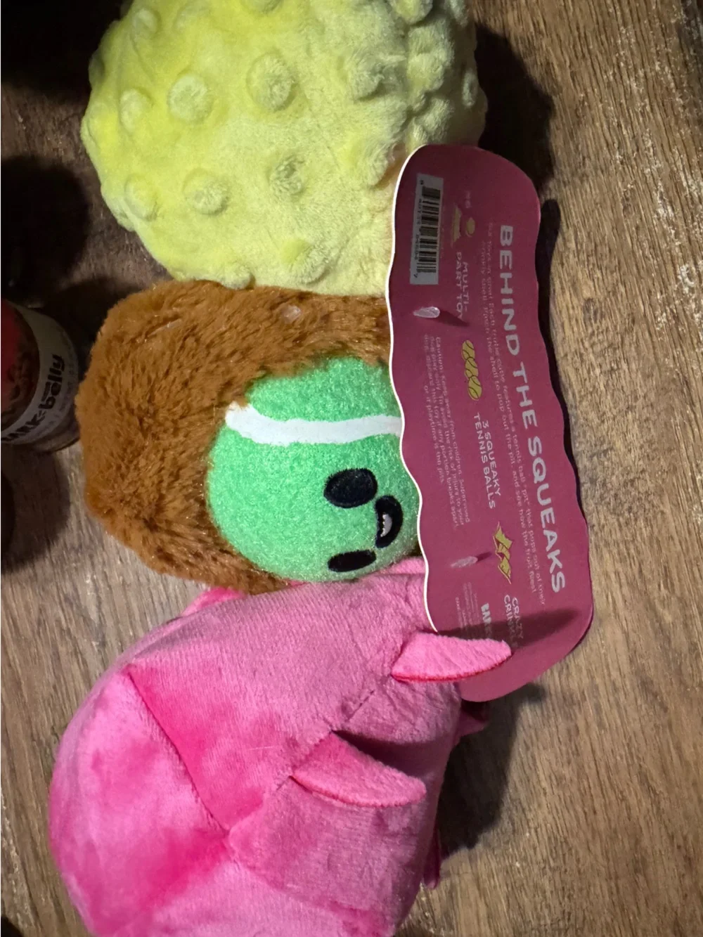 Bark Box M-L Plush ultimate Dog Joy 6 Toys in 1 Plush Dog Toy Set NEW Balls & cr